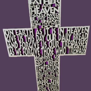 Cross With Lord's Prayer